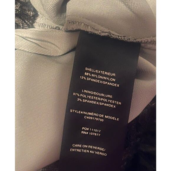 Alice + Olivia Women's M Black Lace Overlay High Waisted Pants Trousers EUC - Picture 4 of 4